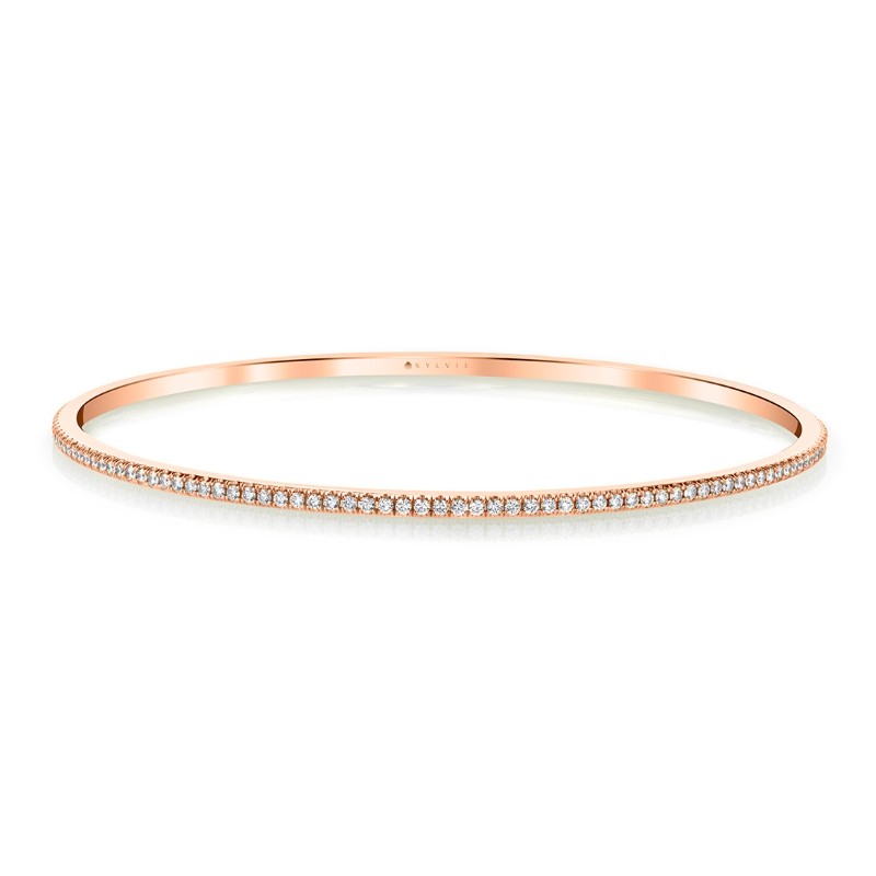 Slip On Diamond Eternity Bangle