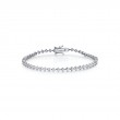 Four Prong Offset Diamond Bracelet 1.55 CT