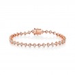 Four Prong Offset Diamond Bracelet 2.50 CT