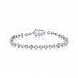 Four Prong Offset Diamond Bracelet 2.50 CT