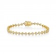 Four Prong Offset Diamond Bracelet 2.50 CT