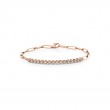 Round Tennis Bar Paperclip Bracelet