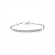 Round Tennis Bar Paperclip Bracelet