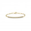 Round Tennis Bar Paperclip Bracelet