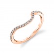 Curved Diamond Wedding Ring - Grace