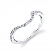 Curved Diamond Wedding Ring - Grace
