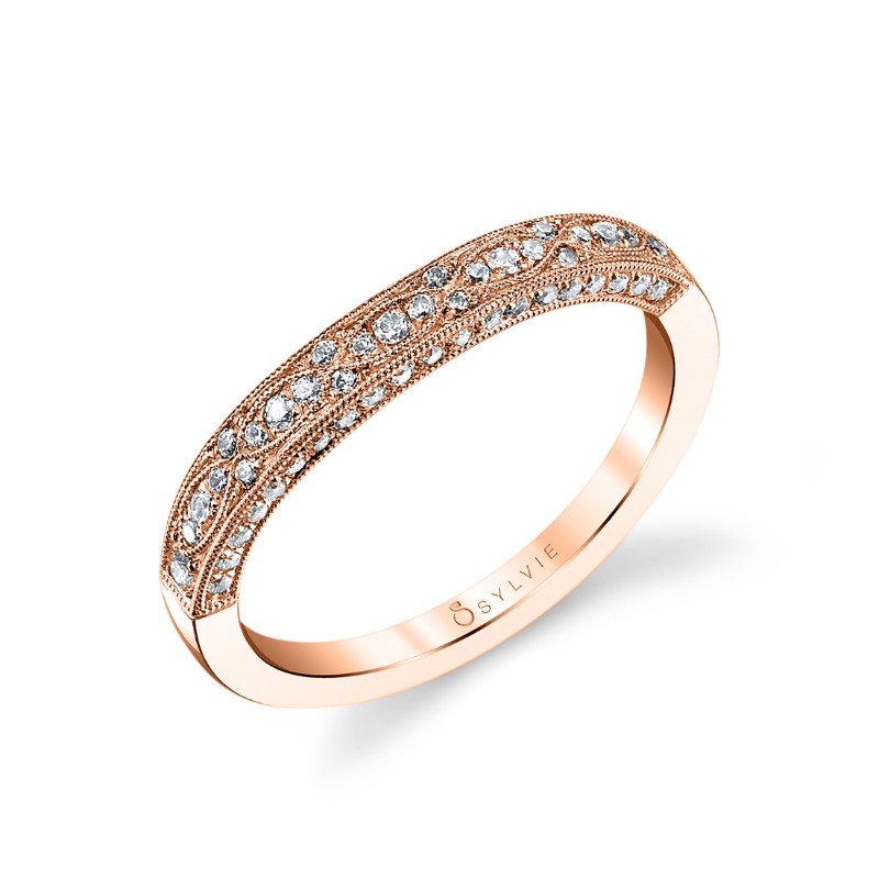 Modern Vintage Wedding Band - Barbara