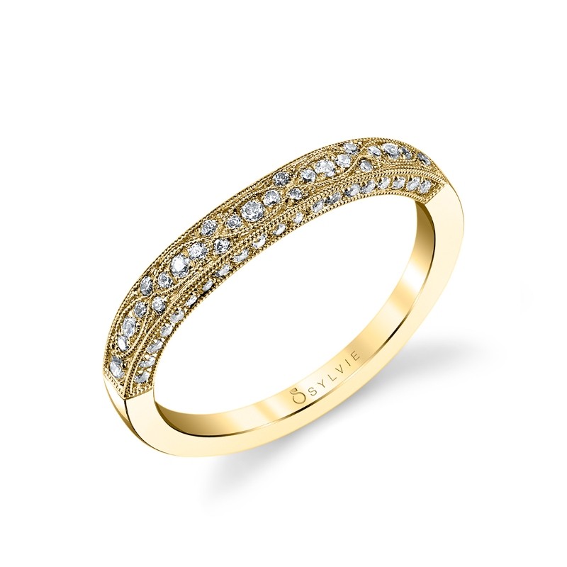 Modern Vintage Wedding Band - Barbara