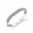 Unique Pave Diamond Wedding Band - Naomie