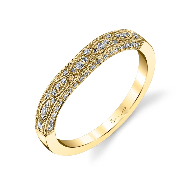 Modern Vintage Wedding Band - Destine