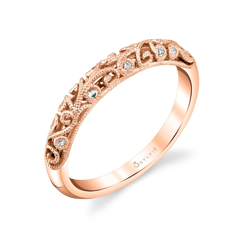 Modern Vintage Wedding Ring - Elaina
