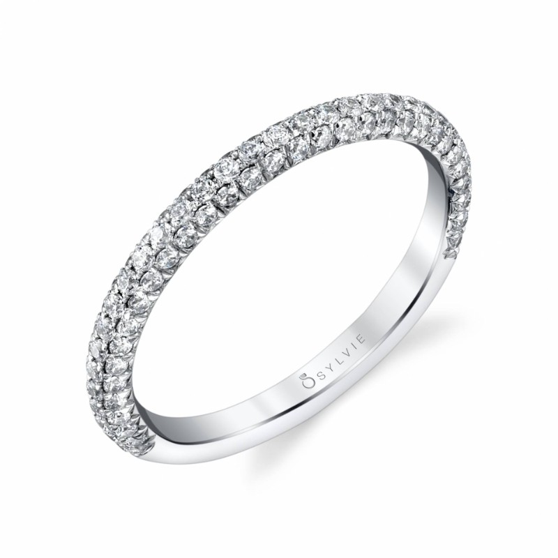 Classic Pave Wedding Band - Jayla