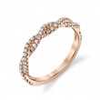 Round Cut Spiral Diamond Wedding Ring - Ava