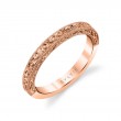 Modern Vintage Engraved Wedding Ring - Alexa