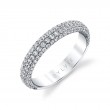 Thick Pave Diamond Wedding Ring - Ursula