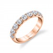 Thick Classic Diamond Wedding Ring - Darla