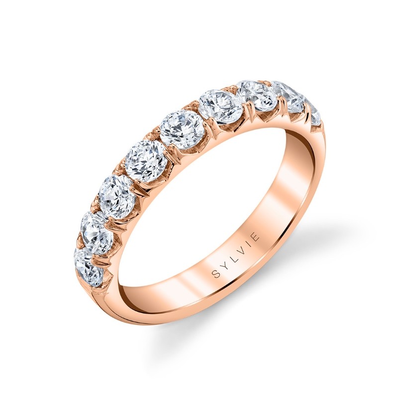 Thick Classic Diamond Wedding Ring - Darla