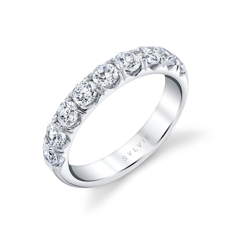 Thick Classic Diamond Wedding Ring - Dariana