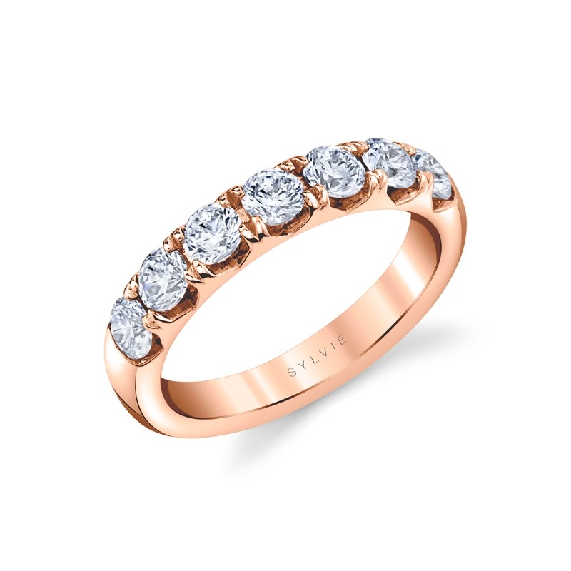 Thick Classic Diamond Wedding Ring - Davina
