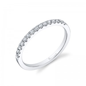 18K WHITE GOLD .20TWT ROUND SI1 CLARITY & GH COLOR DIAMOND BAND