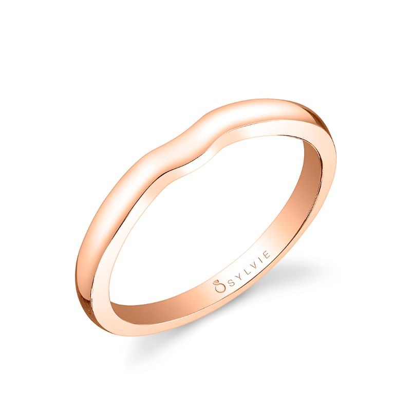 High Polish Wedding Band - Carina