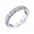 Classic Wedding Band with Shared Prongs