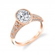 Oval Cut Modern Vintage Bezel Engagement Ring - Barbara