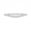 Prong Set Diamond Wedding Band in 14K White Gold
