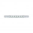 Euro shank Diamond Half Eternity Wedding Band in 14K White Gold