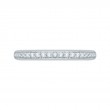 Euro Shank Round Diamond Half-Eternity Wedding Band in 14K White Gold
