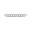 Euro Shank Round Diamond Wedding Band in 14K White Gold
