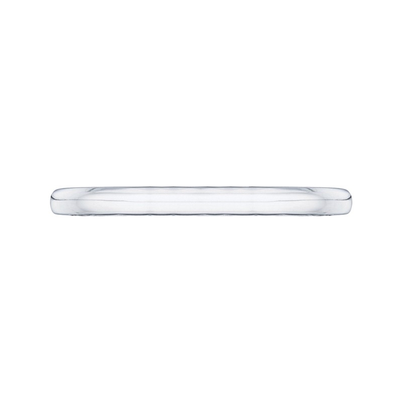 Euro Shank Plain Wedding Band in 14K White Gold