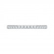 Diamond Half-Eternity Wedding Band with Euro Shank In 14K White Gold
