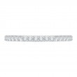 Round Diamond Euro Shank Wedding Band In 14K White Gold