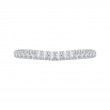 Euro Shank Round Diamond Half-Eternity Wedding Band in 14K White Gold