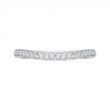 Euro Shank Diamond Wedding Band in 14K White Gold