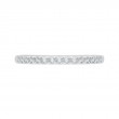 Euro Shank Diamond Wedding Band in 14K White Gold