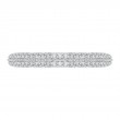 Half-Eternity Diamond Wedding Band with Euro Shank in 14K White Gold