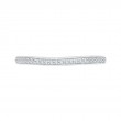 Round Diamond Half-Eternity Wedding Band in 14K White Gold