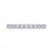 Round Diamond Half-Eternity Wedding Band in 14K Two Tone Gold