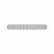 Euro Shank Round Diamond Wedding Band in 14K White Gold