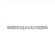 Euro Shank Round Diamond Wedding Band in 14K White Gold