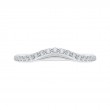 Round Diamond Half-Eternity Wedding Band in 14K White Gold