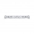 Round Diamond Wedding Band in 14K White Gold