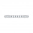 Round Diamond Half-Eternity Wedding Band in 14K White Gold