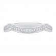 Round Diamond Wedding Band in 14K White Gold