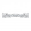 Round Diamond Wedding Band in 14K White Gold
