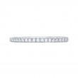 Round Diamond Half-Eternity Wedding Band in 14K Two Tone Gold