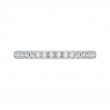 Round Diamond Half-Eternity Wedding Band in 14K Two Tone Gold