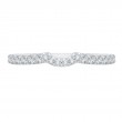 Round Diamond Wedding Band in 14K White Gold